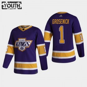 Los Angeles Kings Hockeydrakt Troy Grosenick 1 2020-2021 Reverse Retro Authentic - Barn
